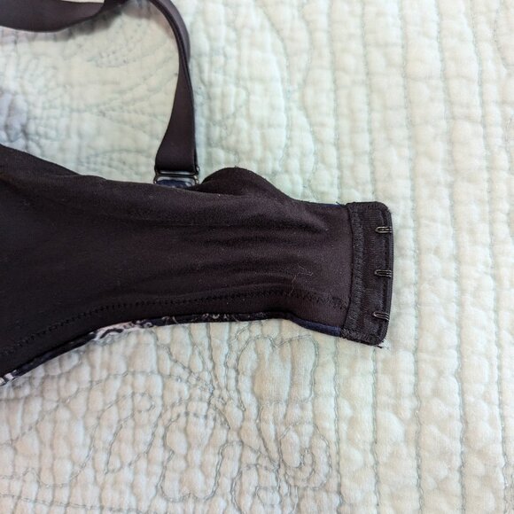 Maidenform Flower Navy/Black Bra 34DD - Picture 7 of 9